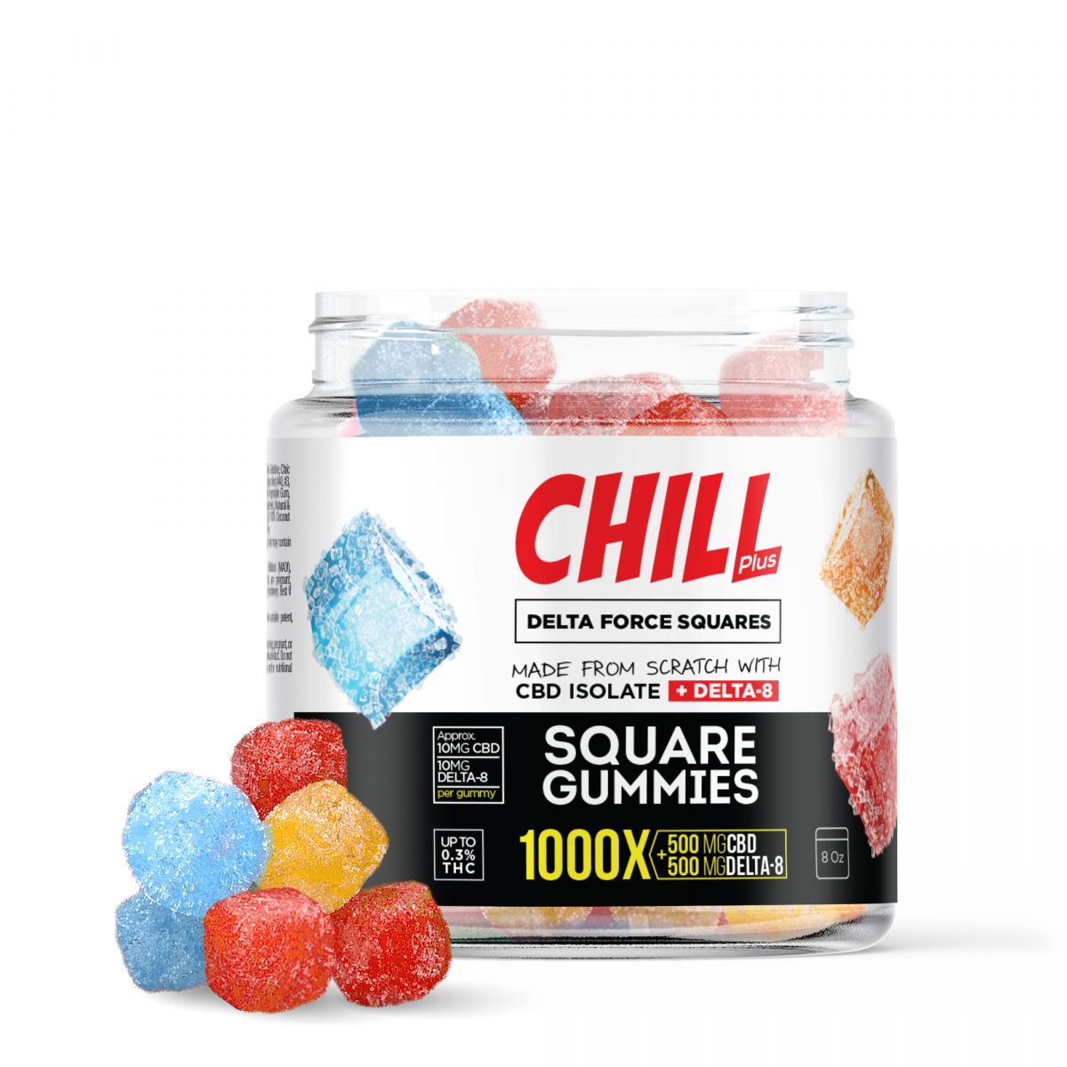 Гумкі Chill Plus Delta Force Squares