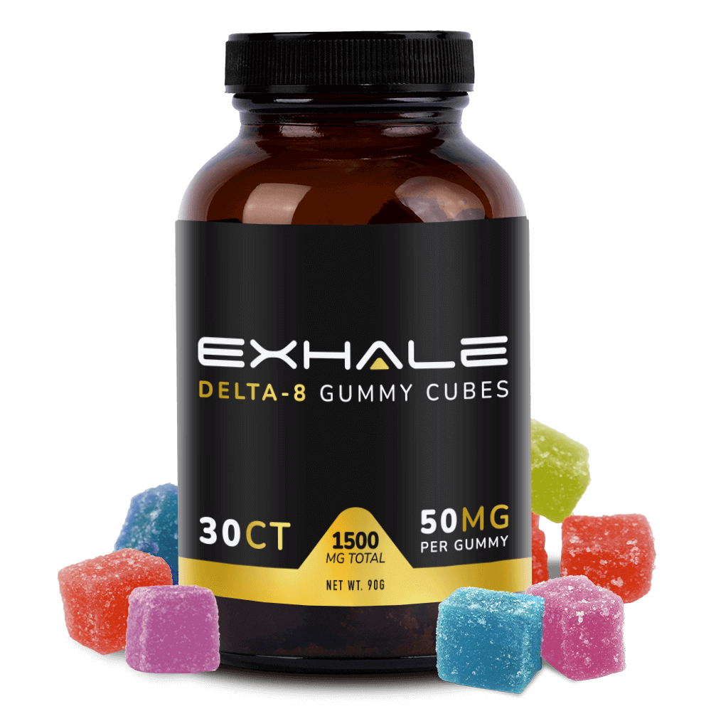 Delta-8 Gummy Cubes Exhale Wellness