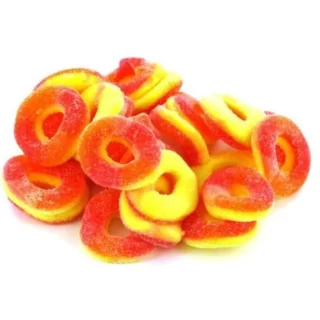 Персиковые кольца Delta 8 Gummy