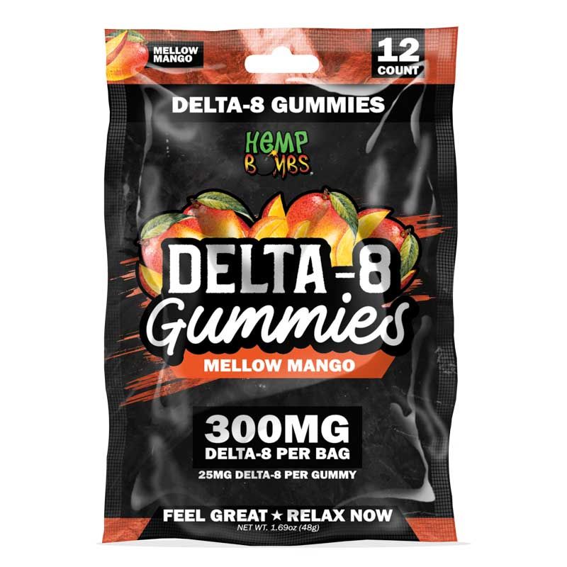 12ct Mellow Mango Delta 8 Gummies