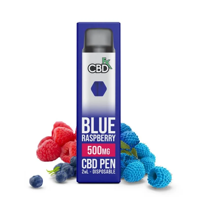 Stilolaps blu Raspberry CBD Vape 500MG