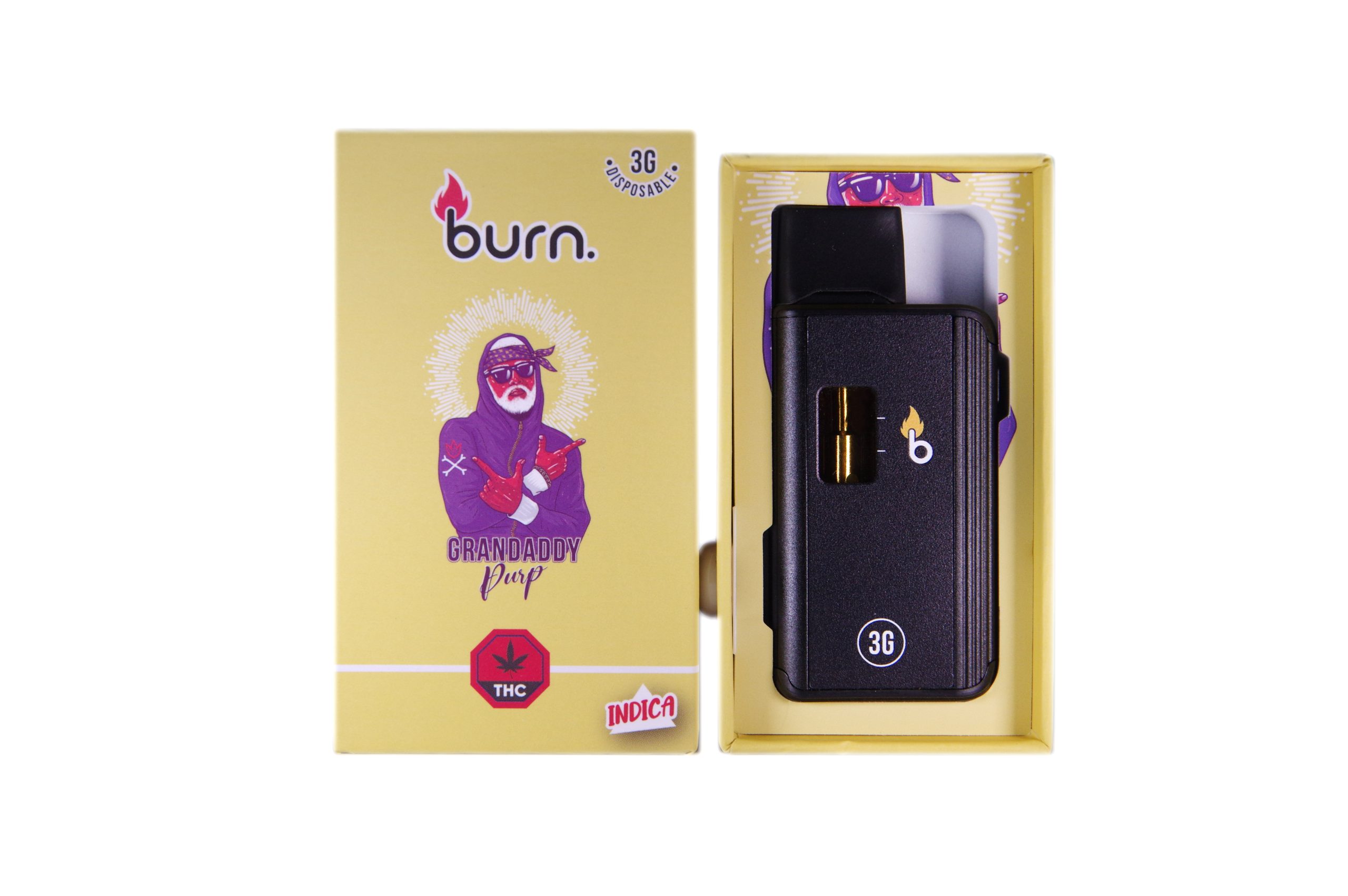 Burn Extrakter - Grousspapp Purple Wegwerf Pen