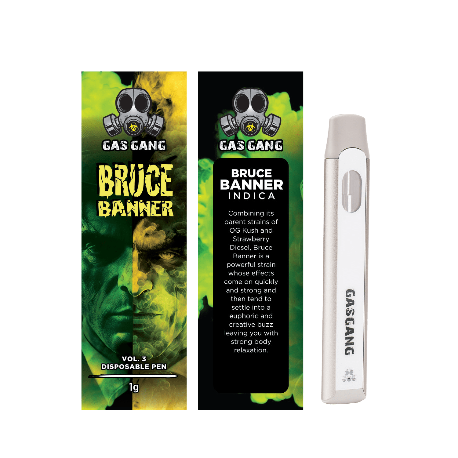 Gas Gang – аднаразовая ручка Bruce Banner